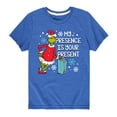 thumbnail image 1 of Dr. Seuss - The Grinch My Presence Is Your Present - Toddler And Youth Short Sleeve Graphic T-Shirt, 1 of 5