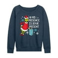thumbnail image 1 of Dr. Seuss - The Grinch My Presence Is Your Present - Women's Lightweight French Terry Long Sleeve Shirt, 1 of 5
