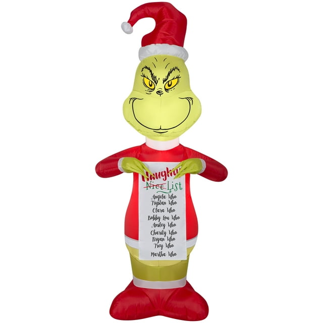 Dr. Seuss The Grinch Naughty List 5.5ft tall by Gemmy Industries