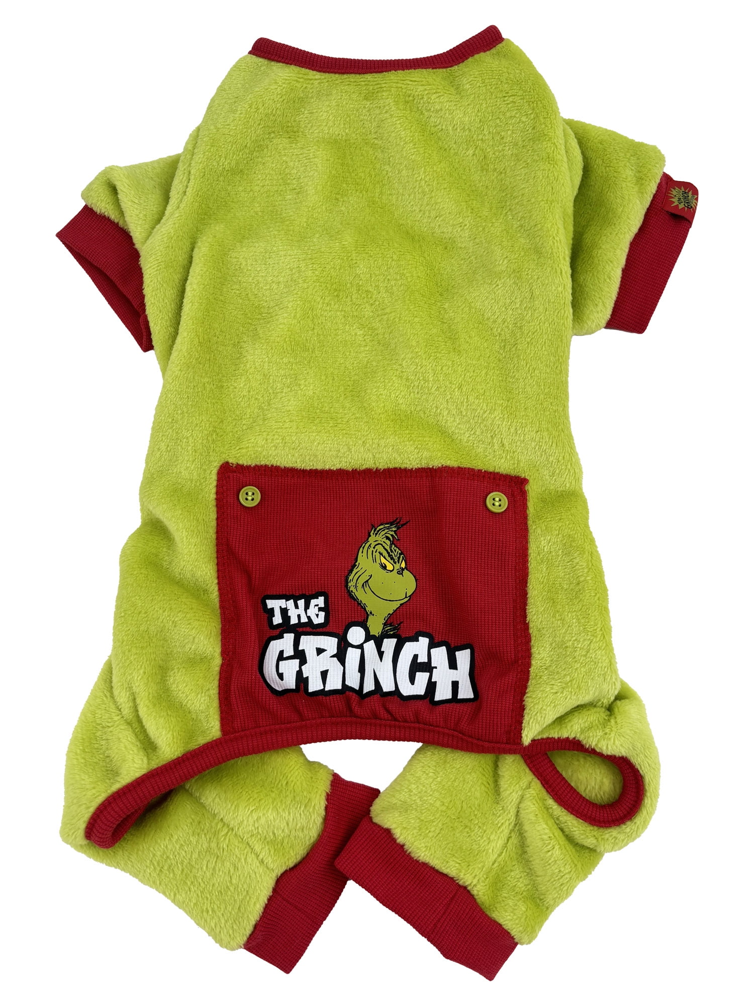 Seuss' The Grinch Pet Holiday PJ for Dogs and Cats, Green