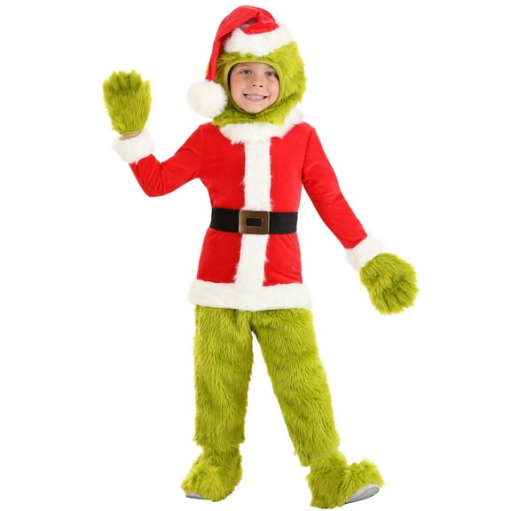 Dr. Seuss Toddler Grinch Santa Open Face Costume