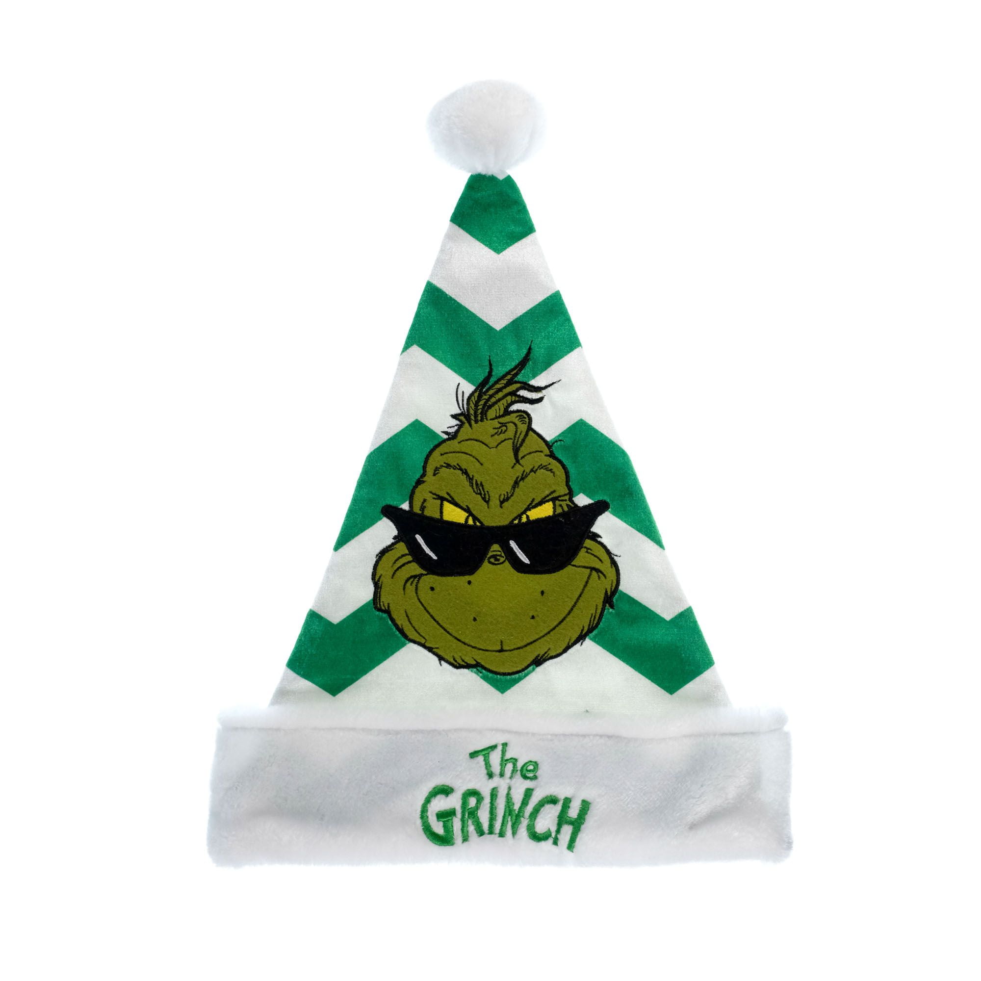Dr. Seuss The Grinch Santa Hat, Green - Walmart.com