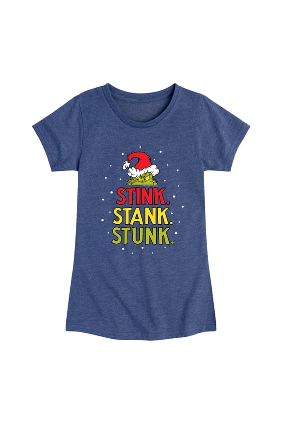 Dr. Seuss - The Grinch Stink Stank Stunk - Toddler And Youth Girls Short Sleeve Graphic T-Shirt