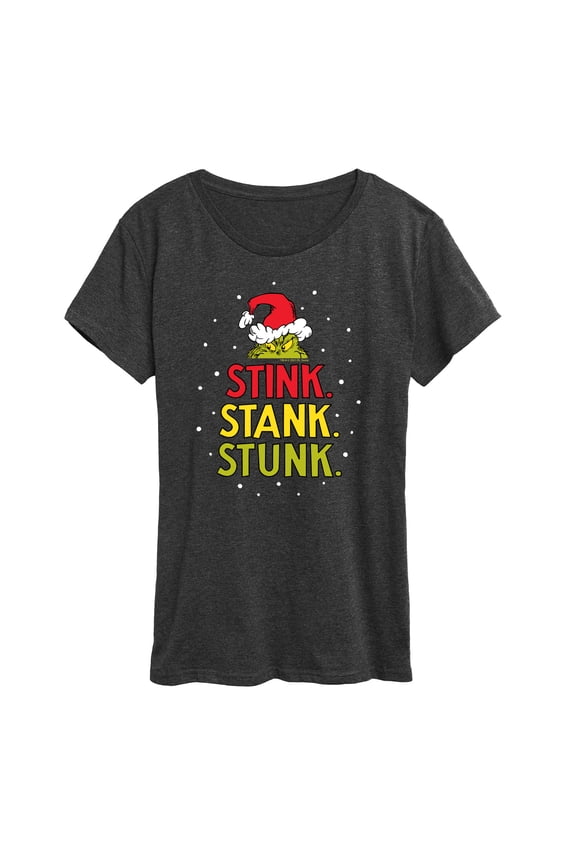 Dr. Seuss - The Grinch Stink Stank Stunk - Women's Short Sleeve Graphic T-Shirt