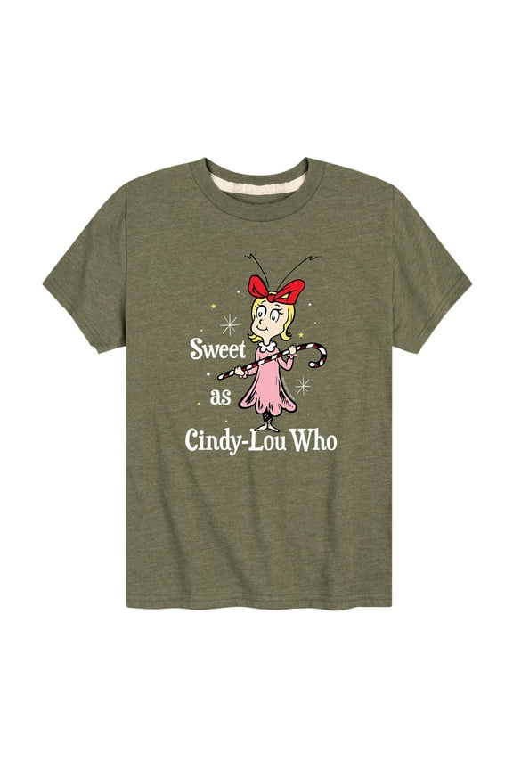 Dr. Seuss - The Grinch Sweet As Cindy Lou Who - Toddler And Youth Short Sleeve Graphic T-Shirt