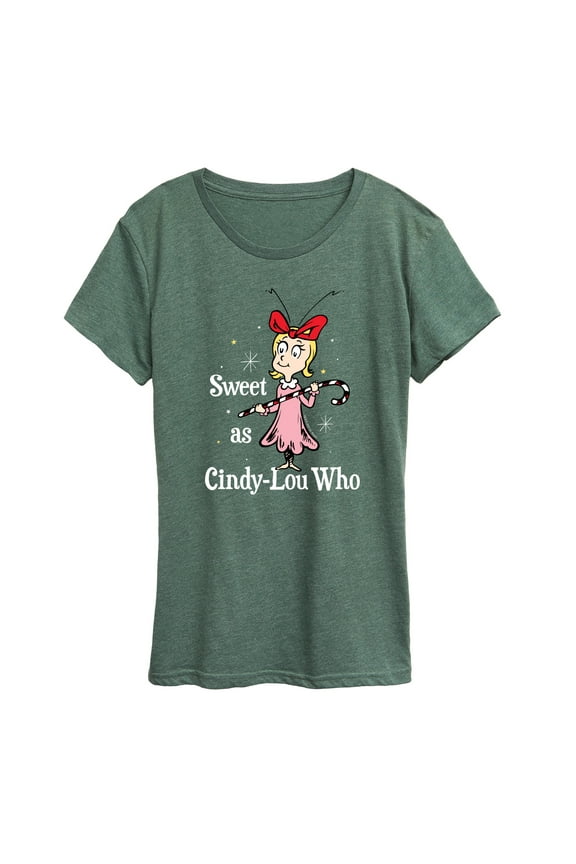 Dr. Seuss - The Grinch Sweet As Cindy Lou Who - Women's Short Sleeve Graphic T-Shirt
