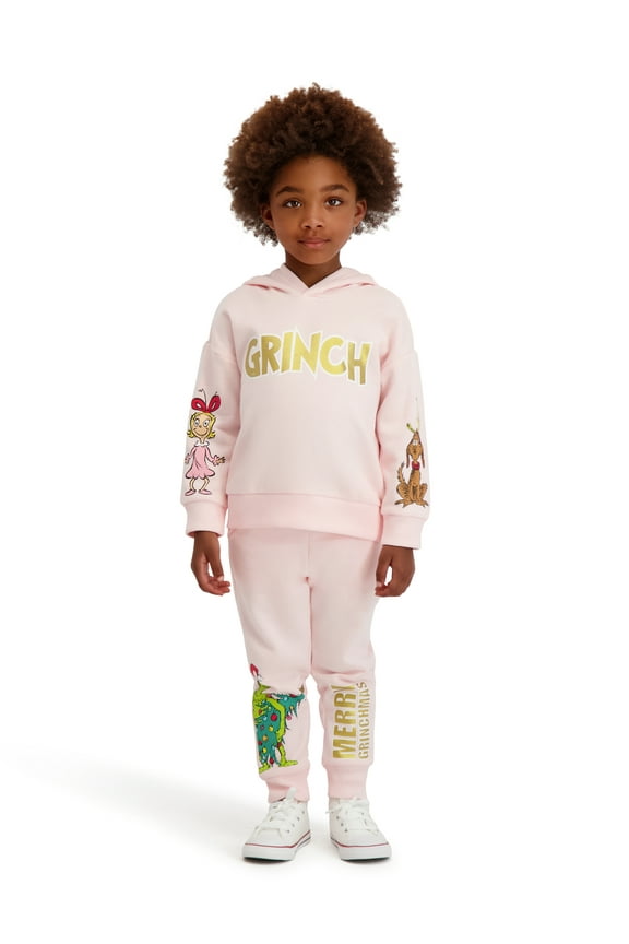 The Grinch Toddler Girl Sweatshirt and Jogger Set, Sizes 2T-5T