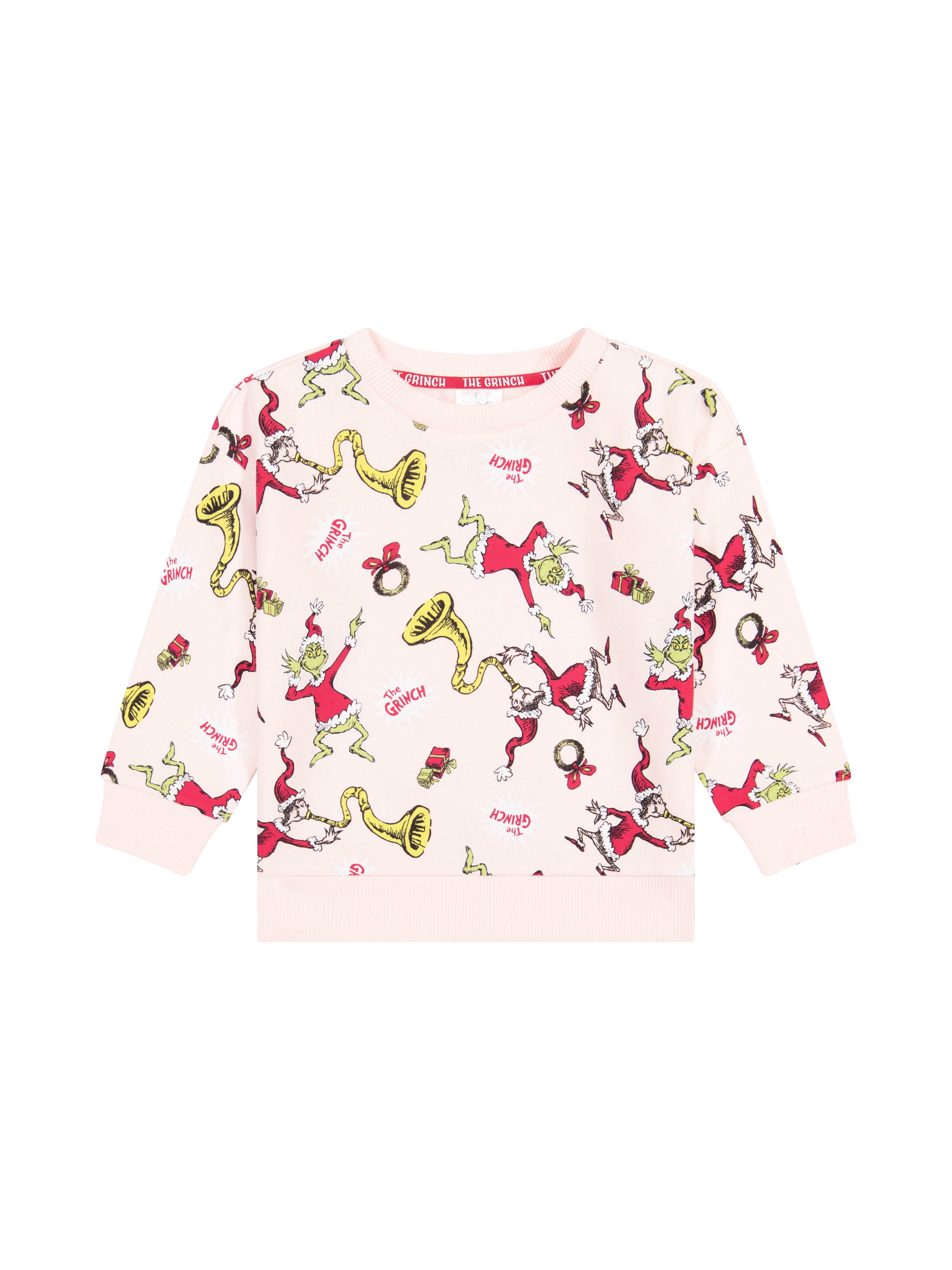 Dr. Seuss The Grinch Toddler Girls Long Sleeve Sweatshirt, Sizes 12M-5T