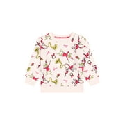 DR. SEUSS The Grinch Toddler Unisex Long Sleeve Red Sweatshirt, Sizes 12M-5T