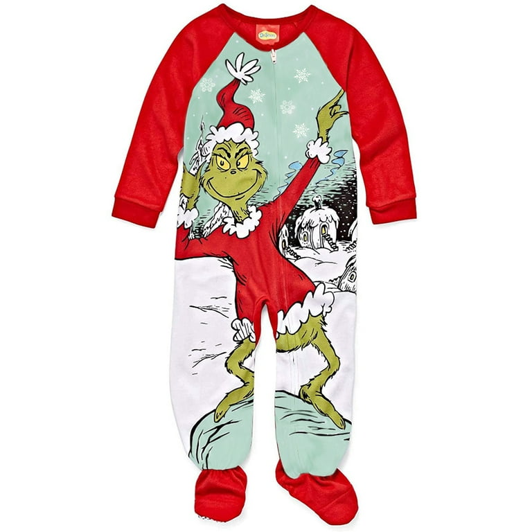 Baby grinch christmas pajamas hot sale