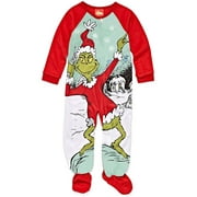 Dr. Seuss The Grinch Toddler Infant Christmas Footed Blanket Sleeper Pajamas K205005SE