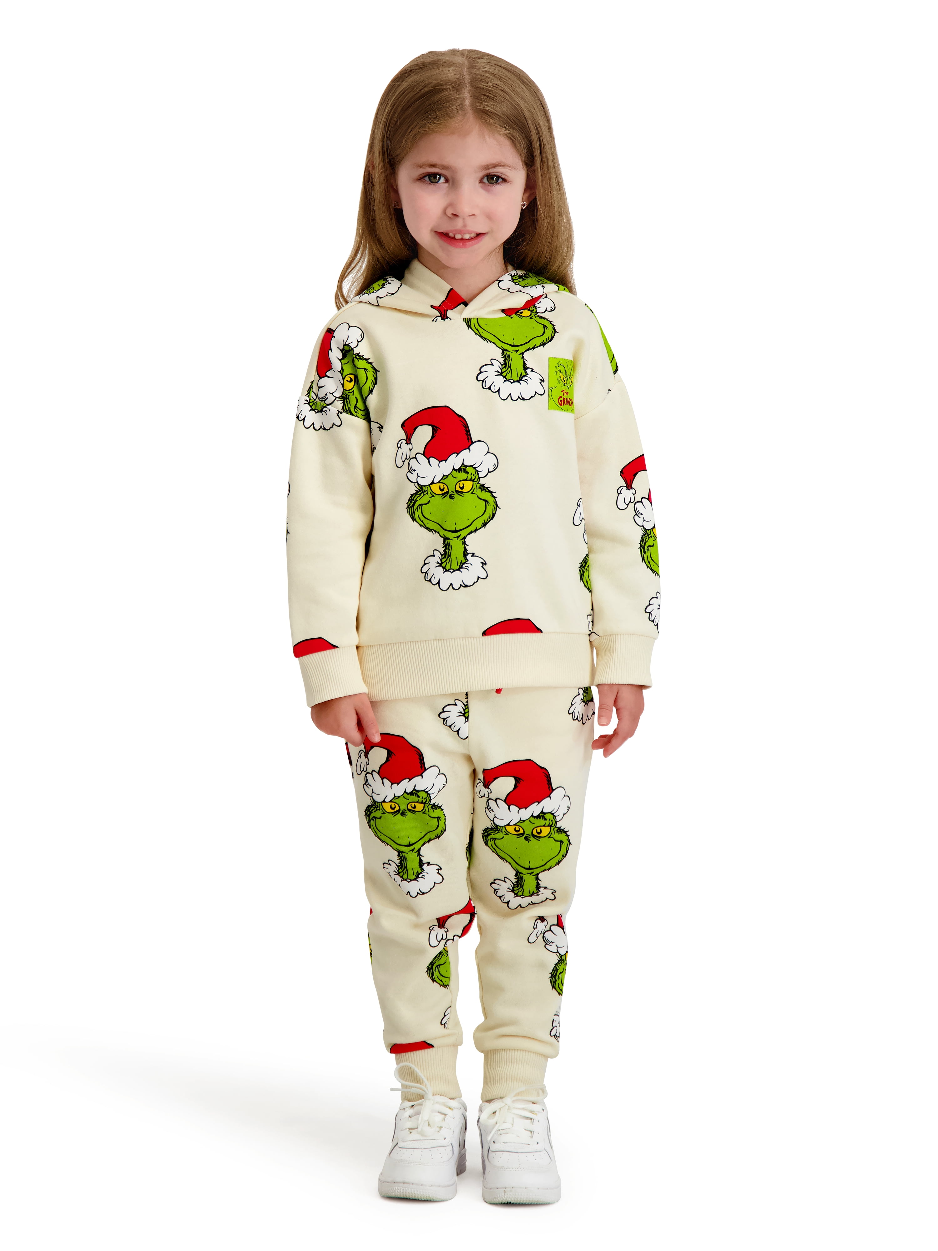 Walmart Coupons of Dr. Seuss The Grinch Toddler Printed Sweatshirt and Jogger Set, Sizes 2T-5T