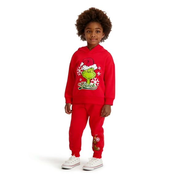 Dr. Seuss The Grinch Toddler Sweatshirt and Jogger Set, Sizes 2T-5T