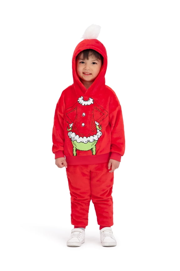 The Grinch Toddler Unisex Hoodie and Jogger Set, Sizes 12M-5T