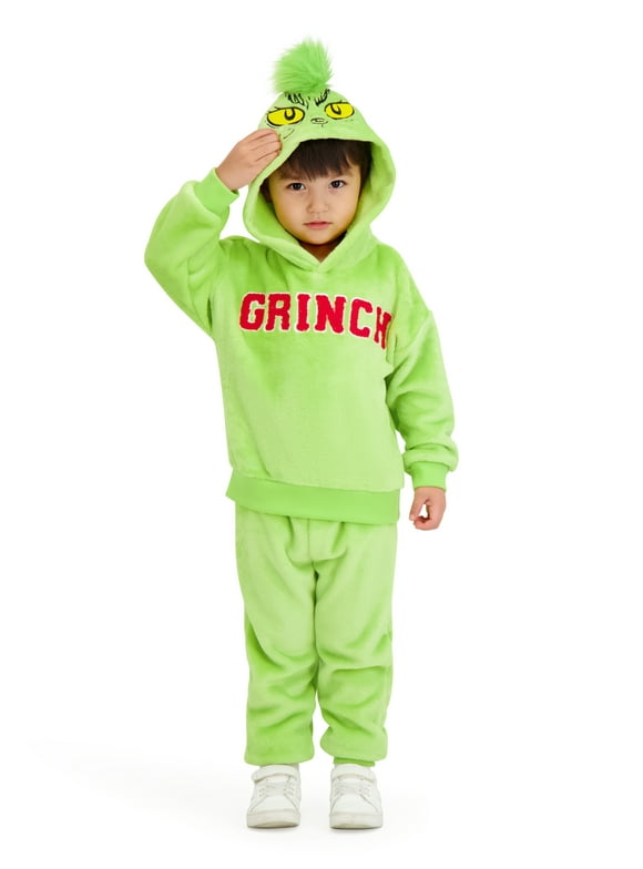 The Grinch Toddler Unisex Hoodie and Jogger Set, Sizes 12M-5T