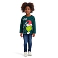 thumbnail image 1 of Dr. Seuss The Grinch Toddler Unisex Long Sleeve Green Tee Shirt, Sizes 12M-5T, 1 of 6