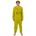 thumbnail image 1 of Dr. Seuss The Grinch Union Suit Mean One Adult One Piece Pajama Loungewear, 1 of 6