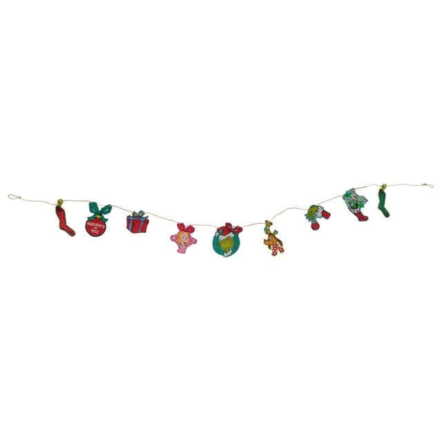 Dr Seuss' The Grinch Who Stole Christmas 8 foot Long Wall Garland ...