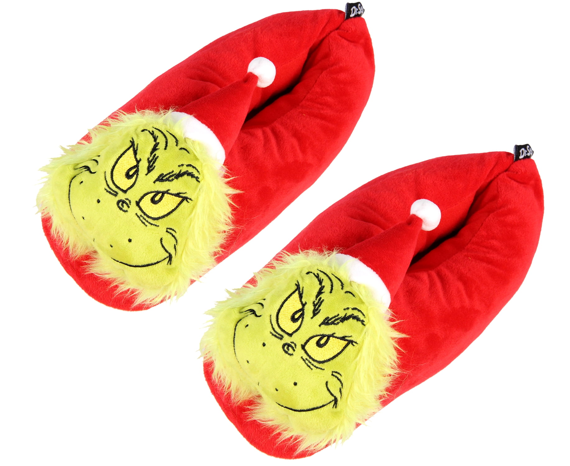 MJC Boys Dr. Seuss' Santa Grinch Unisex Kid's Slippers (One Size) - Walmart.com