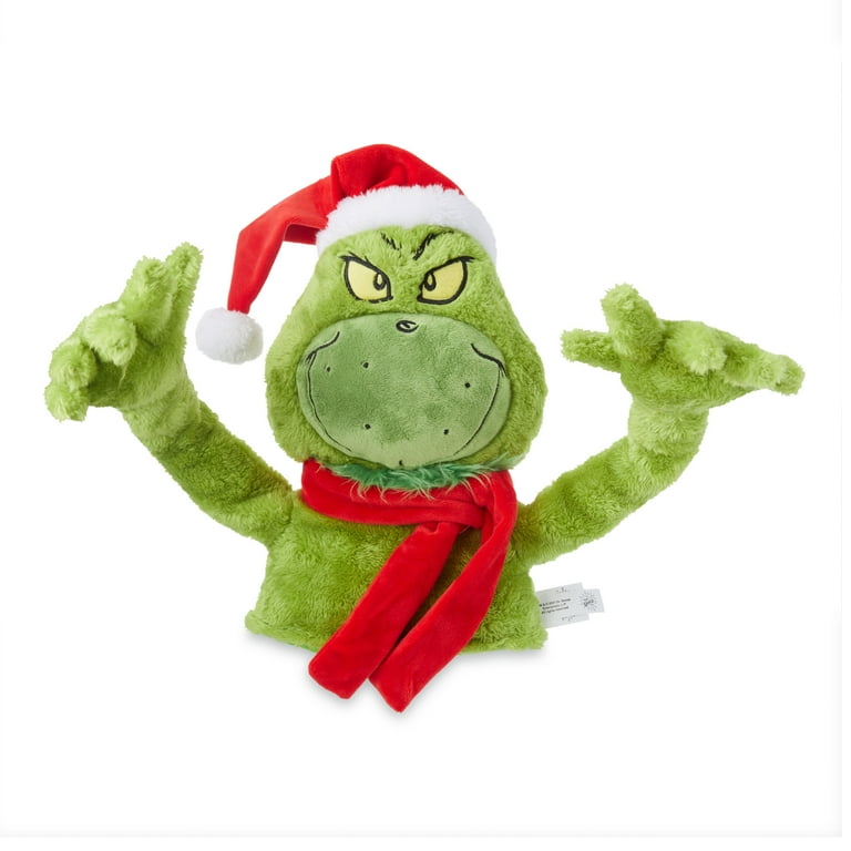 Dr Seuss' The Grinch Plush Toy, Christmas Tree Hugger Decoration