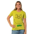 thumbnail image 1 of Dr. Seuss The Grinch Women's Grinch Face Adult Pajama Sleep T-Shirt, 1 of 6