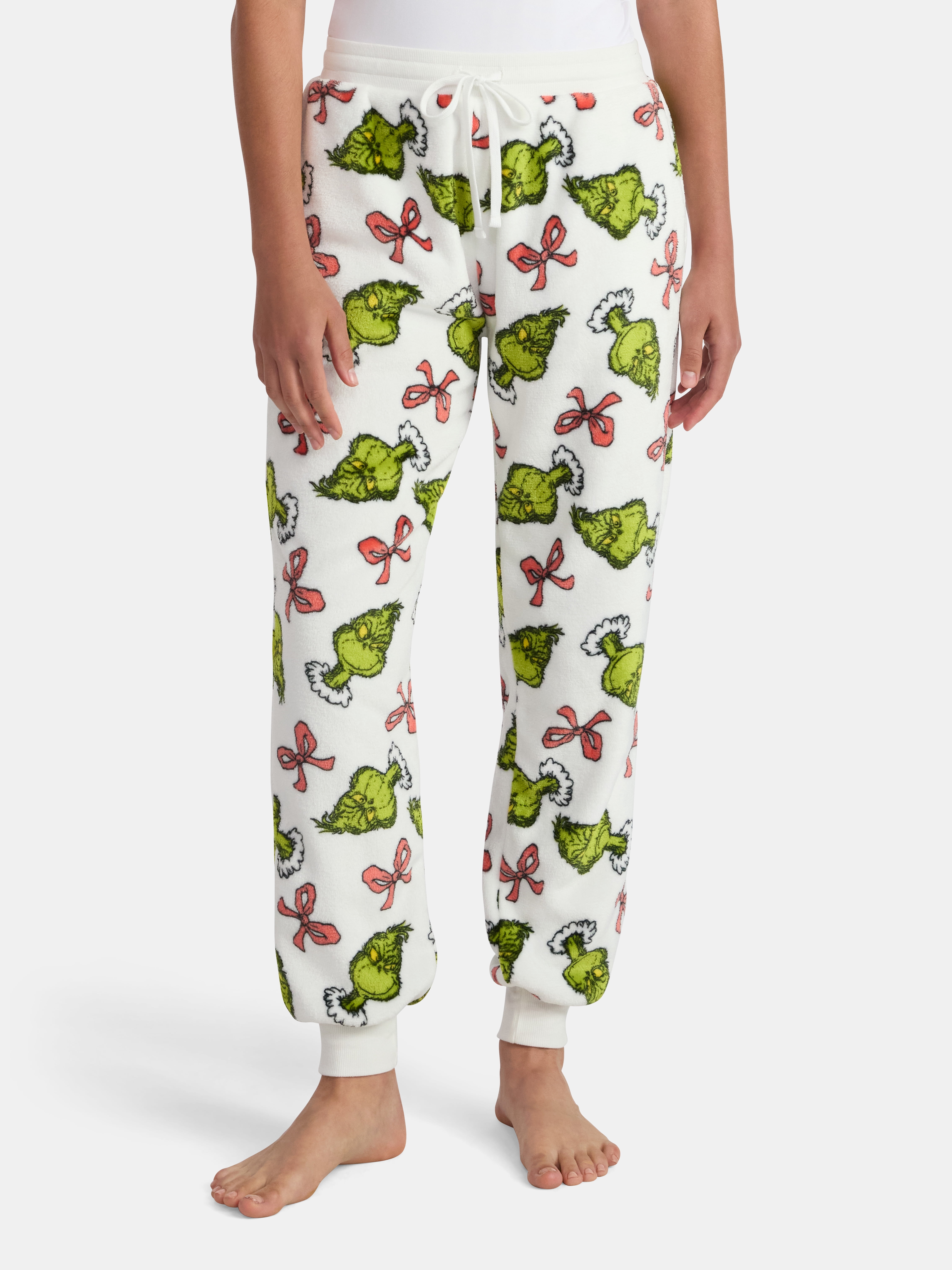 Dr. Seuss The Grinch Women's Plush Joggers, Sizes XXS-XXL