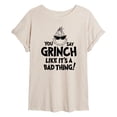 thumbnail image 1 of Dr. Seuss - The Grinch - You Say Grinch Bad Thing - Women's Oversized Graphic T-Shirt, 1 of 5