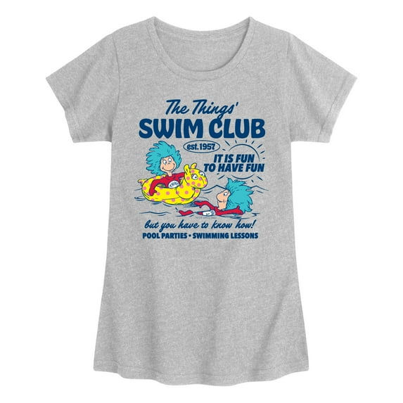 Dr. Seuss - The Things Swim Club - Youth Girls Short Sleeve T-Shirt