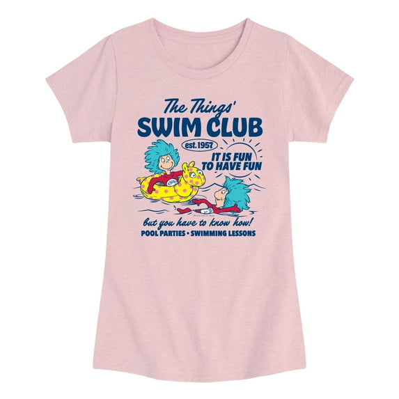 Dr. Seuss - The Things Swim Club - Youth Girls Short Sleeve T-Shirt