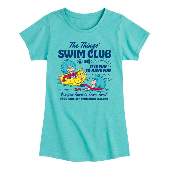 Dr. Seuss - The Things Swim Club - Youth Girls Short Sleeve T-Shirt