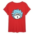 thumbnail image 1 of Dr. Seuss - Thing 1 - Juniors Oversized Graphic T-Shirt, 1 of 5
