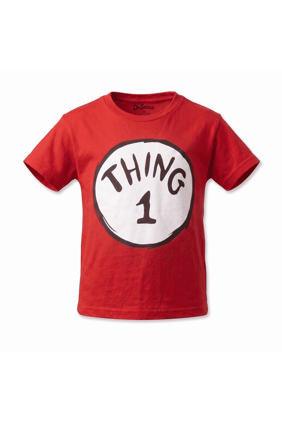 Dr Seuss Thing 1 or Thing 2 Kids T-Shirt Children’s Character Costume Tee