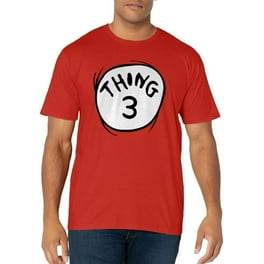 Dr. Seuss Thing 3 Emblem Red T-Shirt Dr. Seuss Thing 3 Emblem Red T-Shirt
