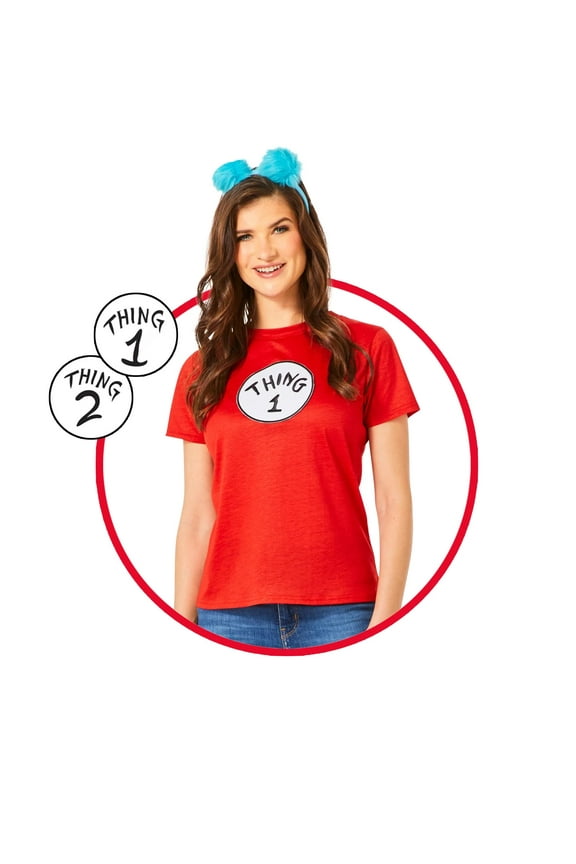 Dr Seuss Thing Adult Costume Kit | Small