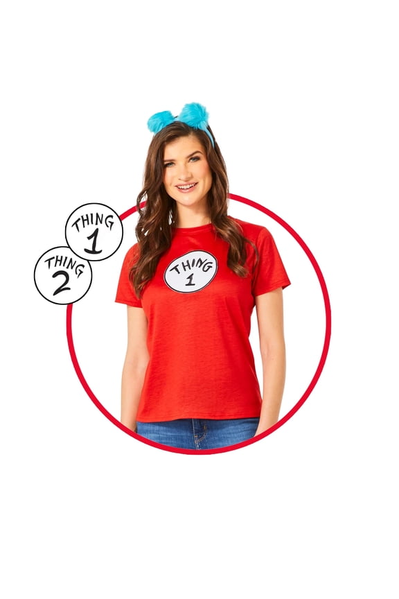 Dr Seuss Thing Adult Costume Kit | X-Large