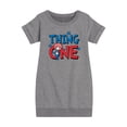 thumbnail image 1 of Dr.Seuss - Thing One - Toddler And Youth Girls Fleece Dress, 1 of 5
