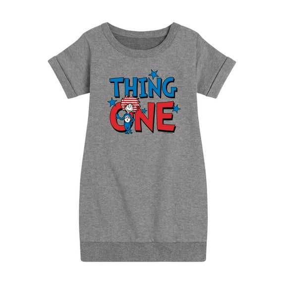 Dr.Seuss - Thing One - Toddler And Youth Girls Fleece Dress