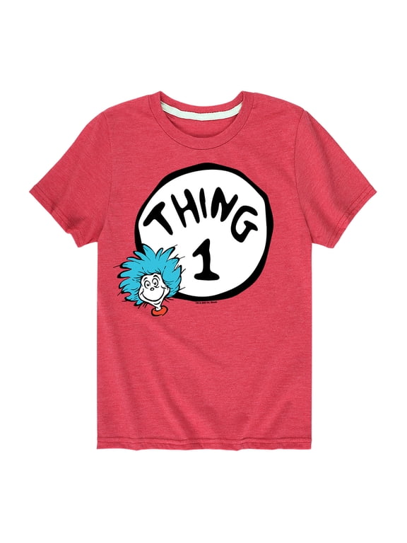 - Thing One Boys' Short Sleeve Graphic T-Shirt