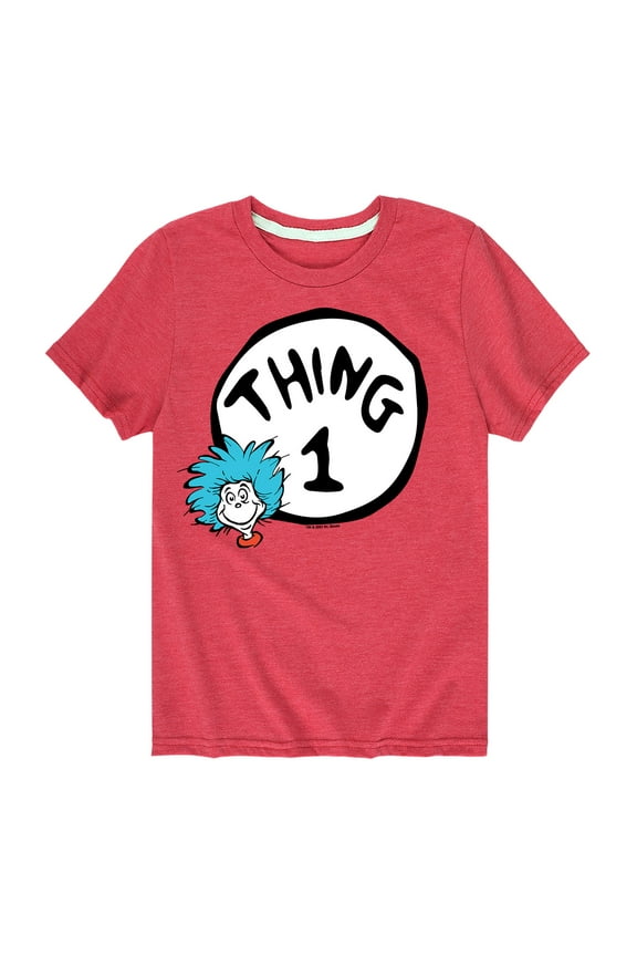 - Thing One - Toddler And Youth Short Sleeve Graphic T-Shirt