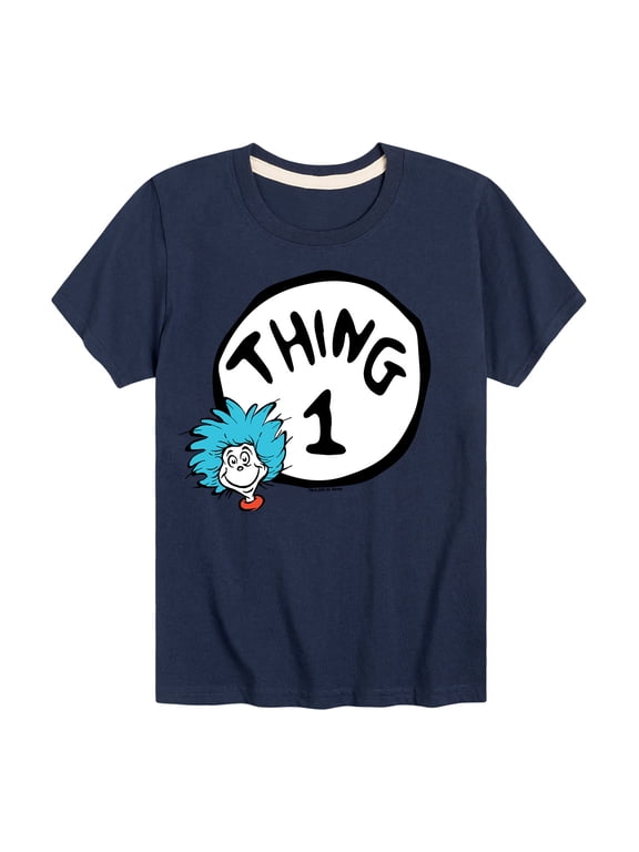 - Thing One Boys' Short Sleeve Graphic T-Shirt