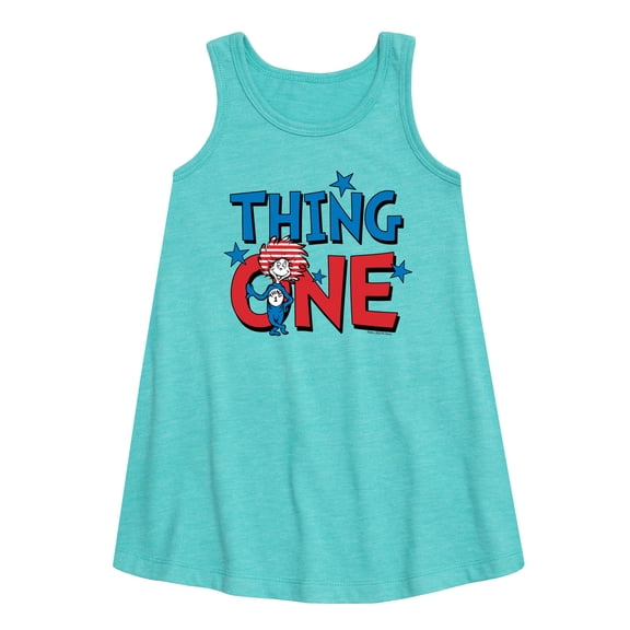 Dr.Seuss - American Thing One - Toddler and Youth Girls A-line Dress