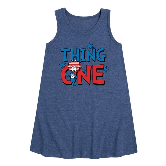 Dr.Seuss - American Thing One - Toddler and Youth Girls A-line Dress