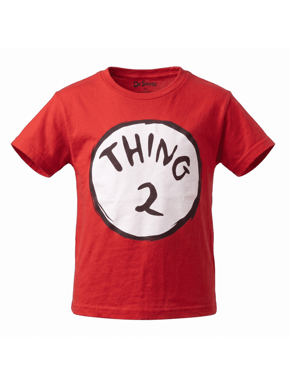 Dr Seuss Thing 1 or Thing 2 Kids T-Shirt Children’s Character Costume Tee