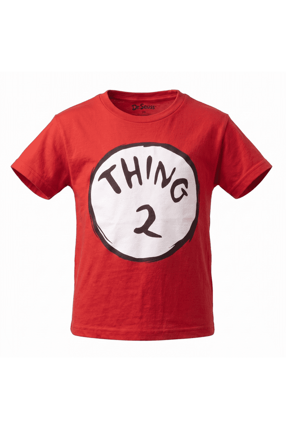 Dr Seuss Thing 1 or Thing 2 Kids T-Shirt Children’s Character Costume Tee