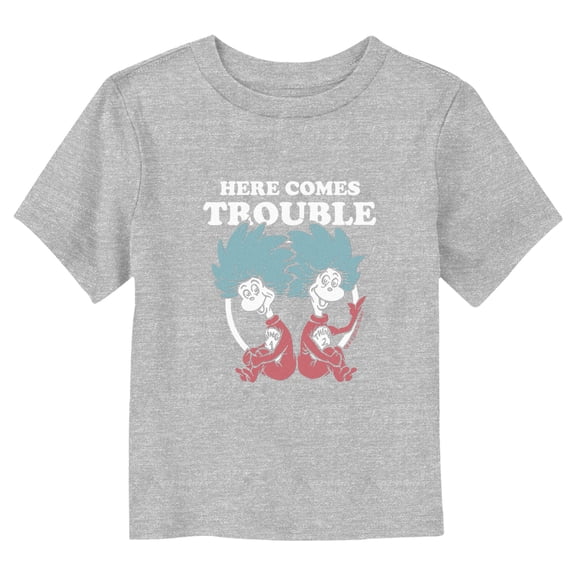 Dr. Seuss Thing One and Thing Two Here Comes Trouble Graphic T-Shirt