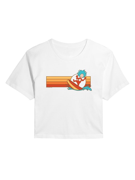 - Thing Surf Women's Cropped Graphic T-Shirt