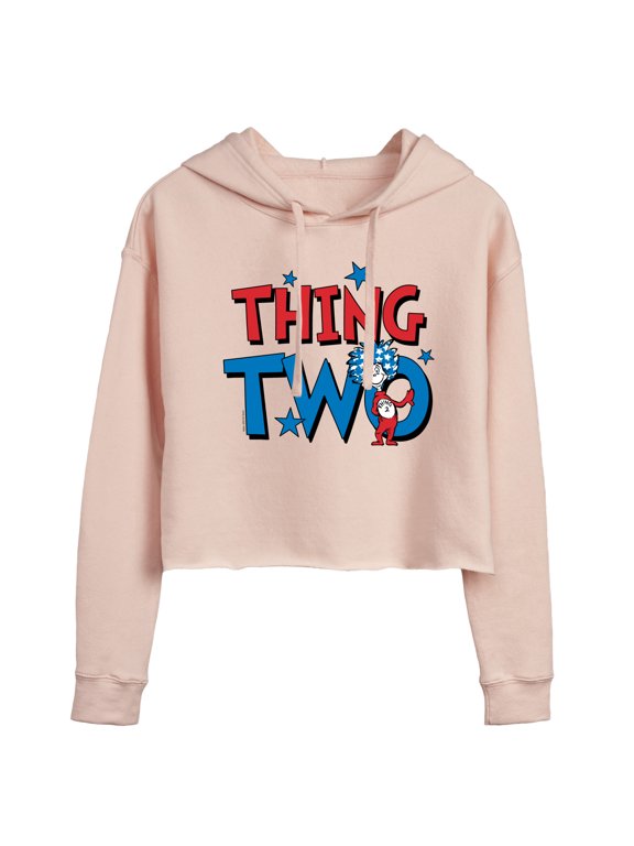 - American Thing Two Cropped Graphic Hoodie