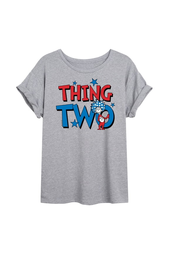 - Thing Two - Juniors Ideal Flowy Muscle T-Shirt