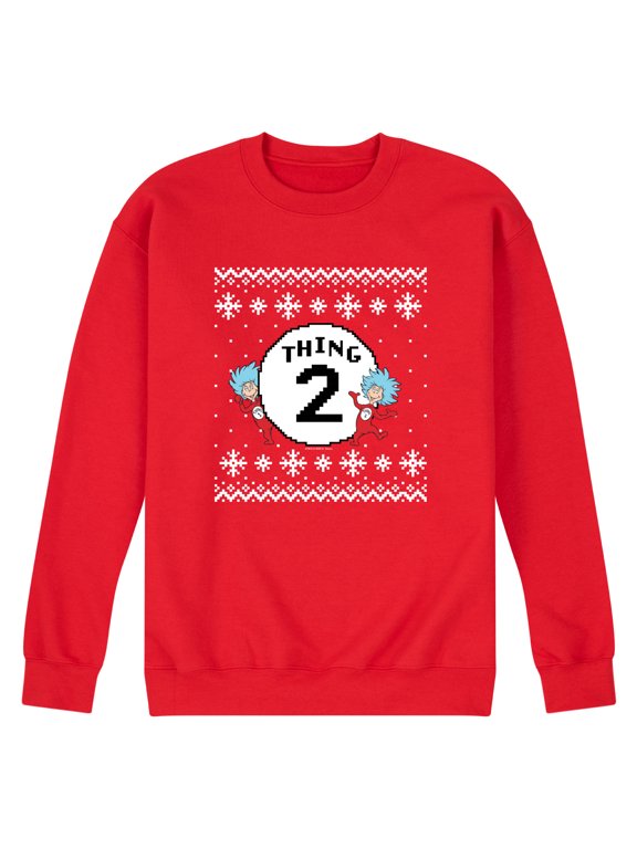 - Thing Two Sweater Men's Graphic Fleece Sweatshirt