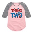 thumbnail image 1 of Dr. Seuss - American Thing Two - Toddler And Youth Girls Raglan Graphic T-Shirt, 1 of 5